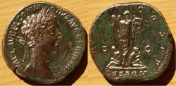 Ancient Coins - Commodus, as Caesar, Æ Sestertius. Struck under Marcus Aurelius, Rome, AD 177.