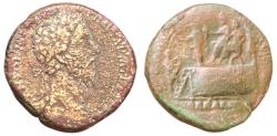 Ancient Coins - Marcus Aurelius augustus, 161 – 180 Sestertius 176-177, Æ 29.22 g. VERY RARE
