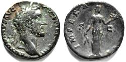 Ancient Coins - Antoninus Pius Æ Sestertius. Rome, AD 143-144.