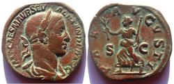 Ancient Coins - SEVERUS ALEXANDER, 222-235 AD. AE Sestertius (20.62 gm , 31 mm).