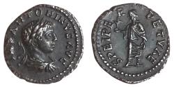 Ancient Coins - Elagabalus. A.D. 218-222. AR denarius Antioch mint, Struck A.D. 219-220