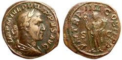 Ancient Coins - Philip I (244-249), Sestertius, Rome, AD 247; AE (g 17.77,28; mm 30)