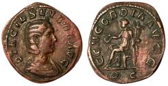 Ancient Coins - Otacilia Severa AE Sestertius 244-249. CONCORDIA