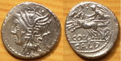 Ancient Coins - C. Coelius Caldus. Denarius 104, AR 18 mm, 3.90 g.