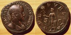 Ancient Coins - SEVERUS ALEXANDER, 222-235 Sestertius, 232. AE 18.41 g.