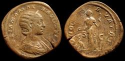Ancient Coins - Julia Mamaea. Augusta, AD 222-235. Æ Sestertius (31mm, 20.01 g,). Rome AD 222.