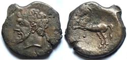 Ancient Coins - KINGS OF NUMIDIA. AE Unit. Massinissa or Micipsa. 148-118 BC.