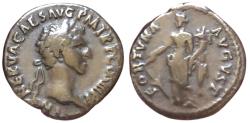 Ancient Coins - Nerva AR Denarius. Rome, AD 97. FORTVNA AVGVST