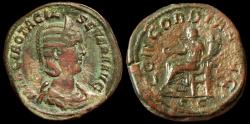 Ancient Coins - Otacilia Severa AE Sestertius 244-249. CONCORDIA