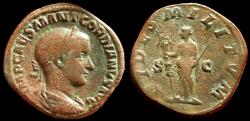 Ancient Coins - Gordian III, 238 – 244 Sestertius 238-239, Æ 21.96 g.