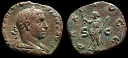Ancient Coins - Volusian (251-253), Sestertius, Rome, AD 251-253; Æ (g 16,26; mm 27.5)