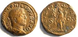 Ancient Coins - PHILIP I. 244-249 AD. Æ Sestertius (29mm, 17.7 gm). Struck 244-249 AD.