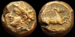 Ancient Coins - Siculo-Punic AE 15mm. ca 4th century BC.