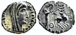 Ancient Coins - Constantine I The Great Posthumous Quadriga, Hand of God Receives