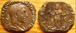 Ancient Coins - VOLUSIAN (251-253). AE Sestertius. Rome. PIETAS
