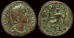Ancient Coins - Julia Mamaea (mother of S. Alexander) Æ Sestertius. Rome, AD 224