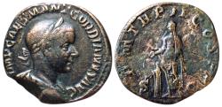 Ancient Coins - Gordian III augustus, 238 – 244. Sestertius 240, Æ 20.17 g.
