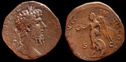 Ancient Coins - Lucius Verus, AD 161-169 Sestertius (23.9g ; 30mm ), Roma AD 167-168.