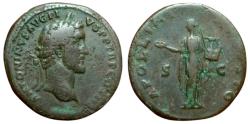 Ancient Coins - Antoninus Pius Æ Sestertius. Rome, AD 140-144.