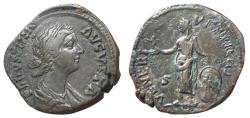 Ancient Coins - Faustina II (Marcus Aurelius, 161-180), Sestertius, Rome, AD 161-175, AE (g 24,83 mm 31.5)