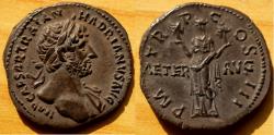 Ancient Coins - Hadrian. Silver Denarius, AD 119-122. Rome.