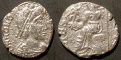 Ancient Coins - Vandals Honorius Gaiseric Silver Siliqua, Carthage after 439 - URBS ROMA