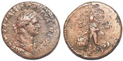 Ancient Coins - DOMITIAN, 81-96 AD. AE As (11.24 gm). Victory
