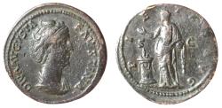 Ancient Coins - Diva Faustina I  AE Sestertius after 141, 25.1 g. 32.5 mm.