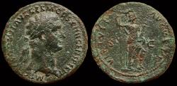Ancient Coins - Domitian AE As - VIRTUTI AUGUSTI - Virtus RIC 356b