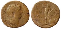 Ancient Coins - Hadrian, 117-138. AE Sestertius (33 mm, 25.27 g), Rome, circa 125-126/7.