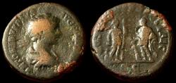 Ancient Coins - CARACALLA. 198-217 AD. Æ As (25mm, 11.16 gm). Struck 204 AD. RARE