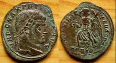 Ancient Coins - MAXENTIUS (309-312). Follis. Ostia.