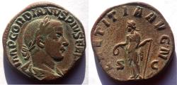 Ancient Coins - Gordian III (238-244), AE Sestertius, Rome, AD 241-243