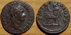 Ancient Coins - Trajan AR Denarius. Rome, AD 98-99.