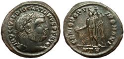 Ancient Coins - Diocletian. A.D. 284-305. Follis. 9.72 gm. 27 mm. Heraclea mint, Struck c A.D. 297-298.