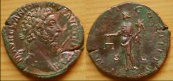 Ancient Coins - Marcus Aurelius AE Sestertius (19.15 g., 31 mm)