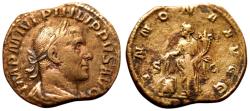 Ancient Coins - Philip I. AD 244-249. Æ Sestertius Rome mint, AD 246-24. ANNONA
