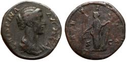 Ancient Coins - Crispina (wife of Commodus) Æ As. Rome, AD 180-182.