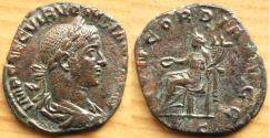 Ancient Coins - Volusian Æ Sestertius. Rome, AD 251-253. 14.88g, 29mm.