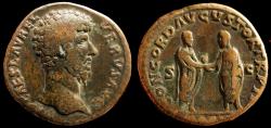 Ancient Coins - Lucius Verus, 161 – 169 Sestertius March-December 161, Æ 26.43 g.