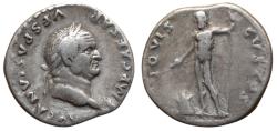 Ancient Coins - Vespasian AR Denarius. Rome, AD 76.