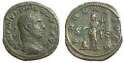 Ancient Coins - Philip I. AD 244-249. Æ Sestertius (30mm, 19.24 g,). Rome mint, AD 246-24.