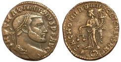 Ancient Coins - Maximianus Follis. Rome Mint 300-301 AD. Scarce