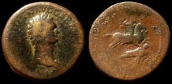 Ancient Coins - Domitian augustus, 81 – 96. Sestertius 85, Æ 27.56 g., 35 mm.