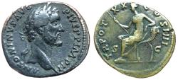 Ancient Coins - Antoninus Pius. 138-161. Sestertius 156/157, Rome. RIC 967