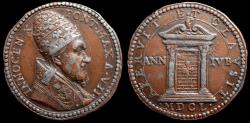 World Coins - Rare 1650 Vatican Medal Innocent X Ann VII (AE 31mm, 20.5g)