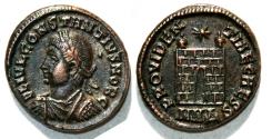 Ancient Coins - Constantius II. AE3 PROVIDENTIAE CAESS Nicomedia mint