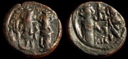Ancient Coins - Constans II. 641-668. Æ Follis (22mm, 8.97 g). Carthage mint. Struck 662-667