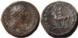 Ancient Coins - Trajan, 98 – 117. Denarius circa 112-113, AR 3.40 g.