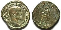 Ancient Coins - PUPIENUS (238). AE Sestertius. Rome PAX PUBLICA